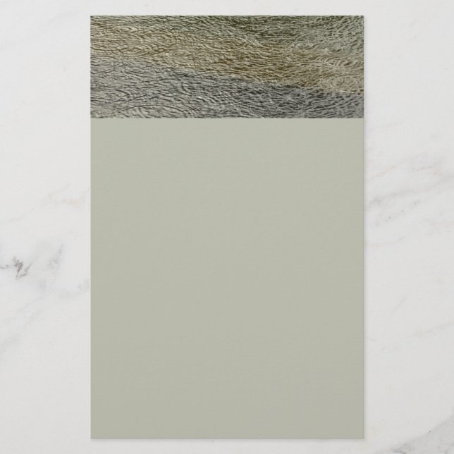 Raindrop Ripples Abstract Nature Photography Stationery (Front)