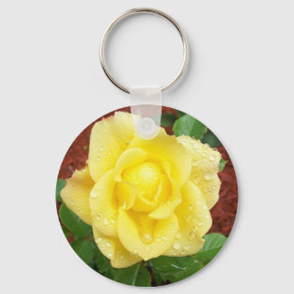 Raindrop Rose Keychain