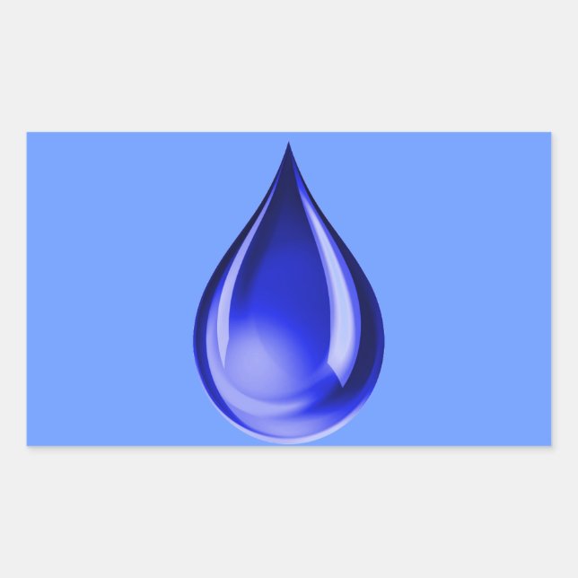 RAINDROP TEARS GRAPHICS LOGO ICON WATER DROPLET STICKER (Front)
