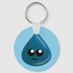 Raindrop, Water drop, Tear drop, Custom Keychain