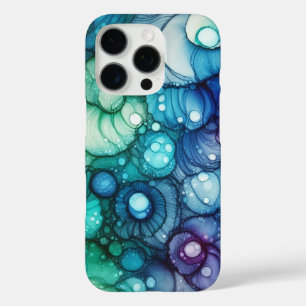 Raindrops Alcohol Ink iPhone 16 Pro Case