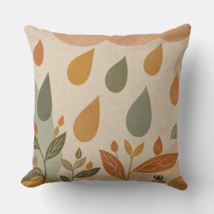Raindrops - Created Series Throw Pillow