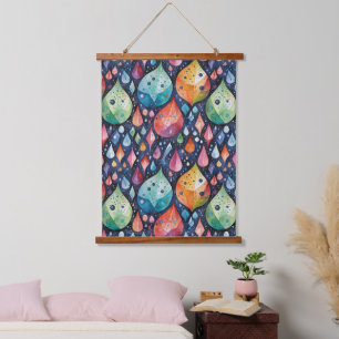 Raindrops falling to the ground 4 - Wall Tapestry