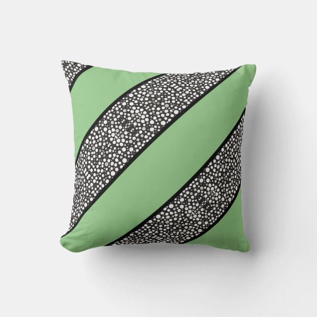 Raindrops I Diagonal Right Throw Pillow (Front)