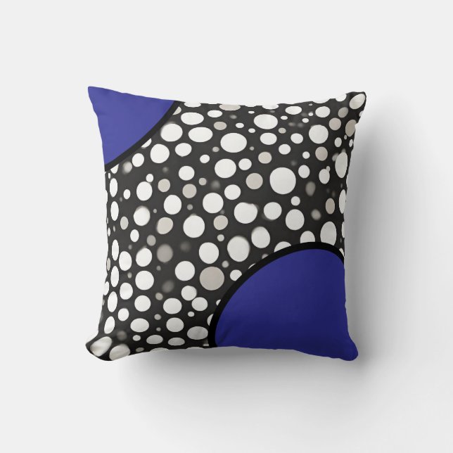 Raindrops III Throw Pillow (Front)