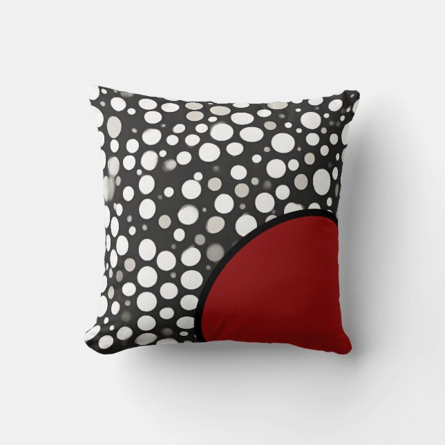 Raindrops IV Throw Pillow (Front)