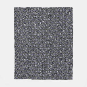 Raindrops on blue grey Metal Fleece Blanket
