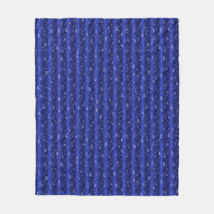 Raindrops on blue Metal Fleece Blanket