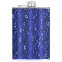 Raindrops on blue Metal