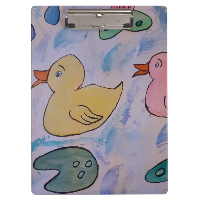 Raindrops on Ducklings Clipboard (Front)