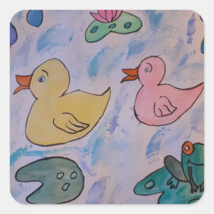 Raindrops on Ducklings Sticker