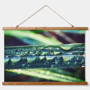 Raindrops on Grass Hanging Tapestry