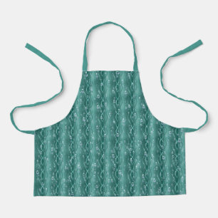 Raindrops on green Metal Apron