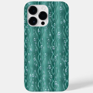 Raindrops on green Metal Case-Mate iPhone 14 Pro Max Case