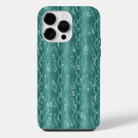 Raindrops on Green Metal
