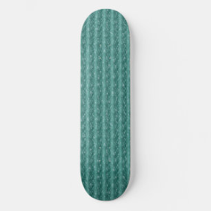 Raindrops on green Metal Skateboard
