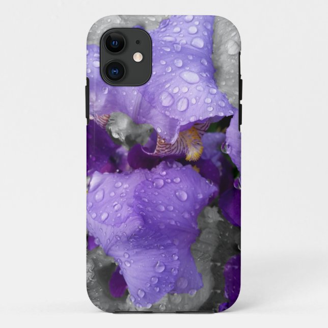 raindrops on iris Case-Mate iPhone case (Back)