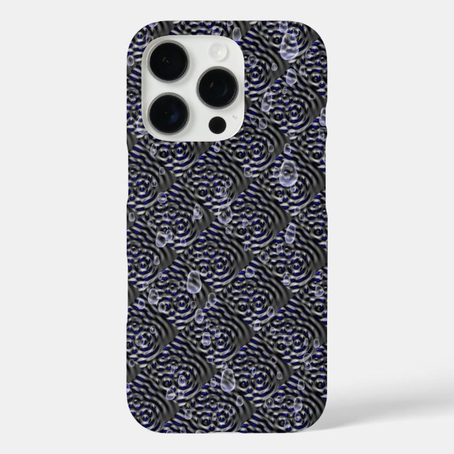 Raindrops on Metal Case-Mate iPhone Case (Back)