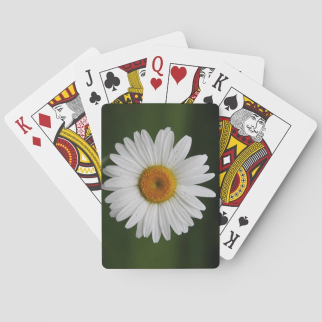 Raindrops on Petals Playing Cards (Back)