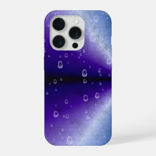Raindrops on Purple Rainbow iPhone 15 Pro Case