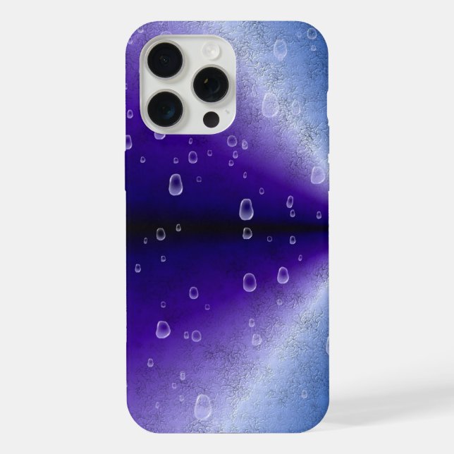Raindrops on Purple Rainbow iPhone Case (Back)