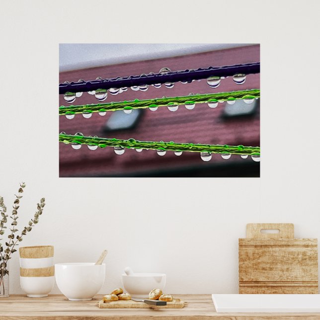 Raindrops on strings poster (Kitchen)