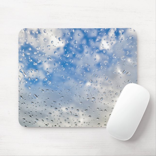 Raindrops On Window Mouse Pad (With Mouse)
