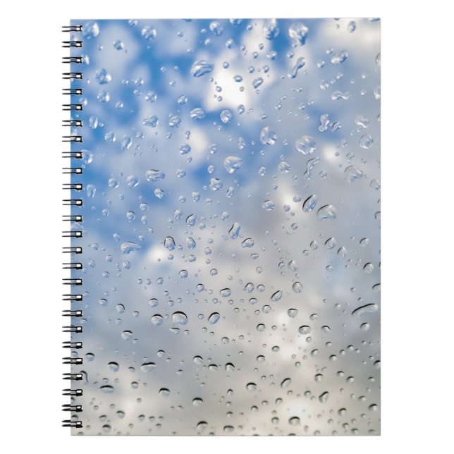 Raindrops On Window Notebook (Front)