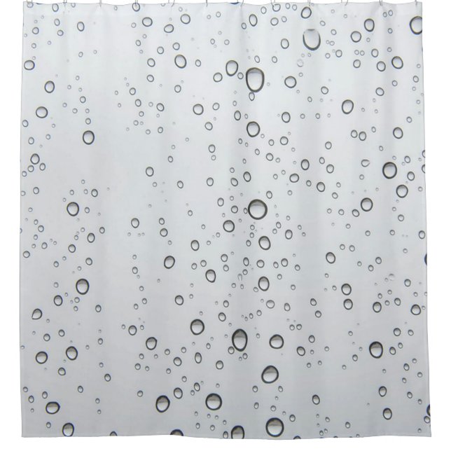Raindrops Shower Curtain (Front)
