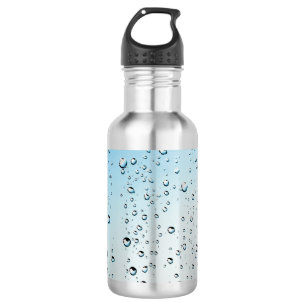 Raindrops Texture 532 Ml Water Bottle