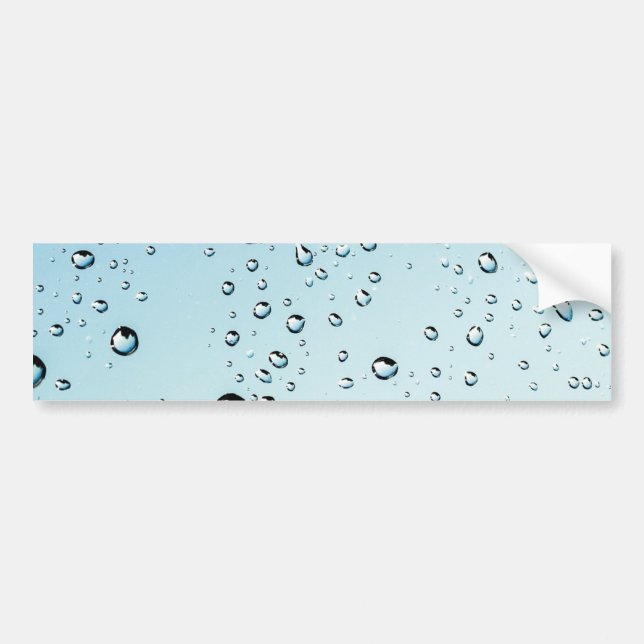 Raindrops Texture Bumper Sticker (Front)