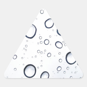 Raindrops Triangle Sticker