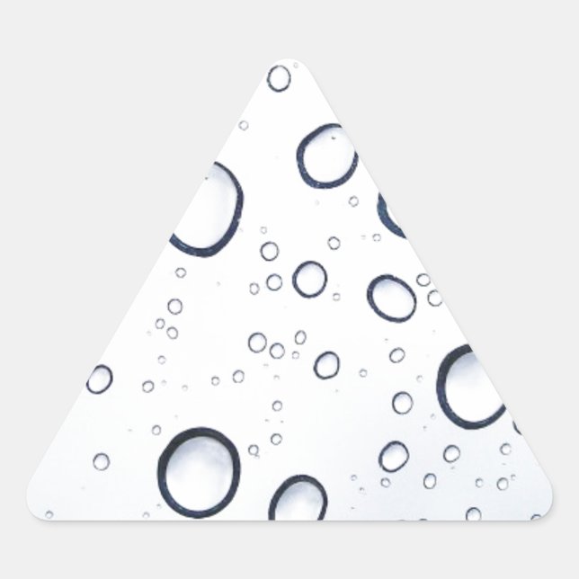 Raindrops Triangle Sticker (Front)