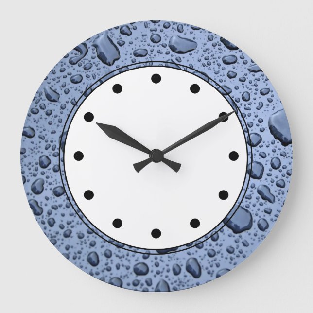 Raindrops Wall Clocks (Front)