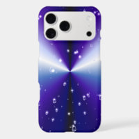 Raindrops with Stars on Purple Blue Black Rainbow