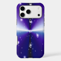 Raindrops with Stars on Purple Blue Black Rainbow