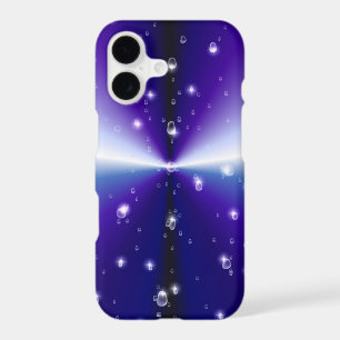 Raindrops with Stars on Purple Blue Black Rainbow