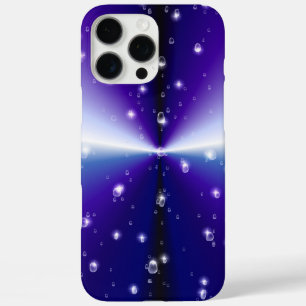 Raindrops with Stars on Purple Blue Black Rainbow iPhone 16 Pro Max Case