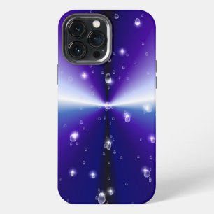 Raindrops with Stars on Purple Blue Black Rainbow iPhone 13 Pro Max Case