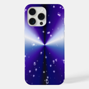Raindrops with Stars on Purple Blue Black Rainbow iPhone 15 Pro Max Case