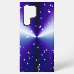 Raindrops with Stars on Purple Blue Black Rainbow Samsung Galaxy Case