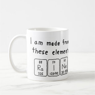 Raine periodic table name mug