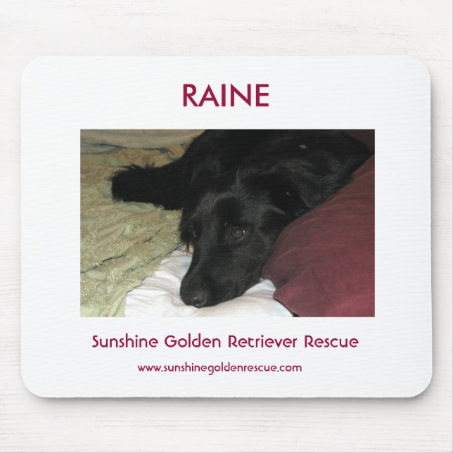 Raine - SunshineGolden Retriever Rescue Mouse Pad (Front)