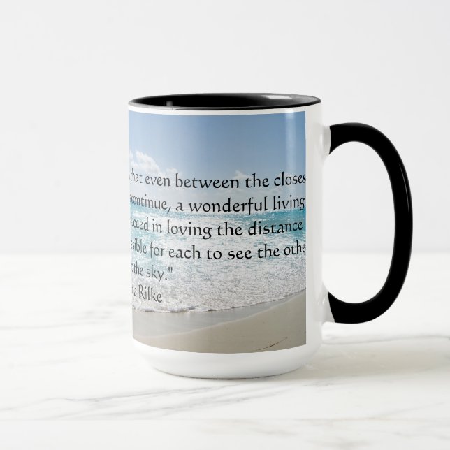 Rainer Maria Rilke Love Coffee Mug (Droite)