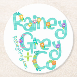 RAINEY GREY + CO [logo 6] Round Paper Coaster