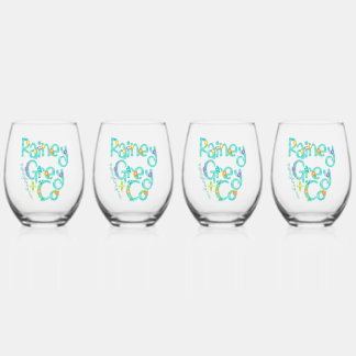 RAINEY GREY + CO [logo 6] Stemless Wine Glass
