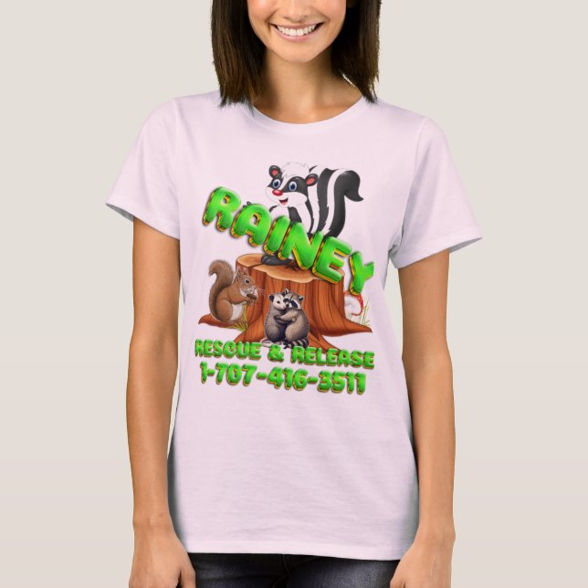 Rainey, Rescue and Release T-Shirt (Front)