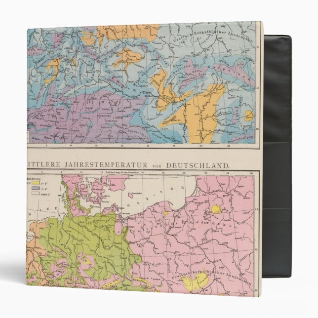 Rainfall map of Germany Binder (Front/Inside)