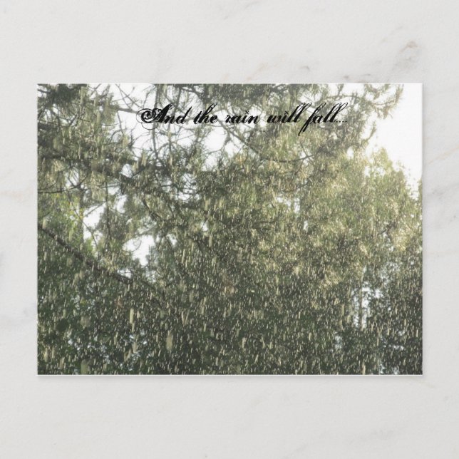Rainfall Postcard (Front)