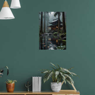Rainfall Reverie – Hidden Temple Poster